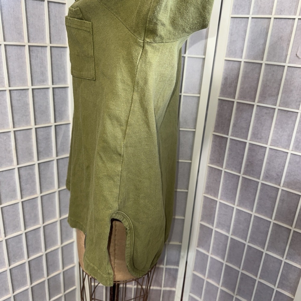 Jaded Gypsy Boho Festival Hippie Grunge Green Oversized Pocket Sweatshirt L/XL - Picture 15 of 15